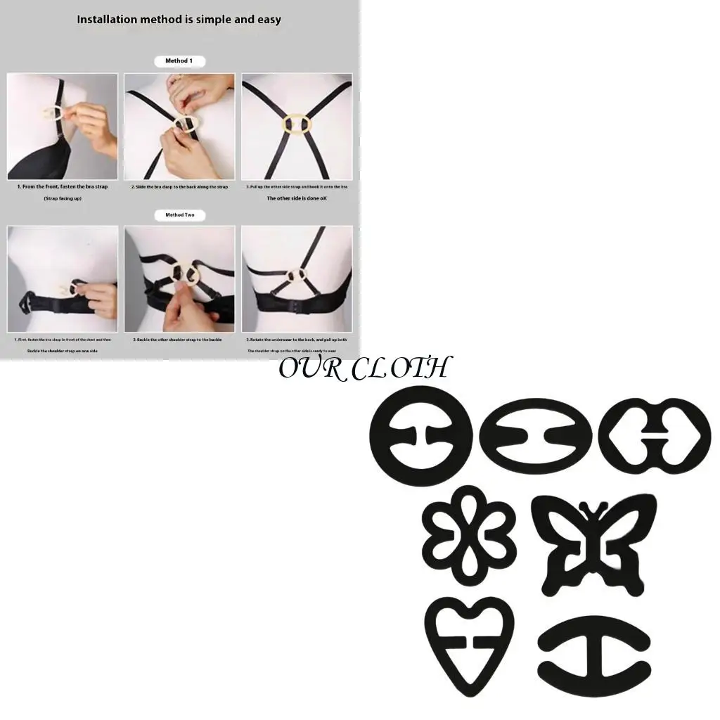 

Bra Strap Clips, Bra Clips для спины, держатель Bra Brap Antiplip, скрывая шкура y1ac