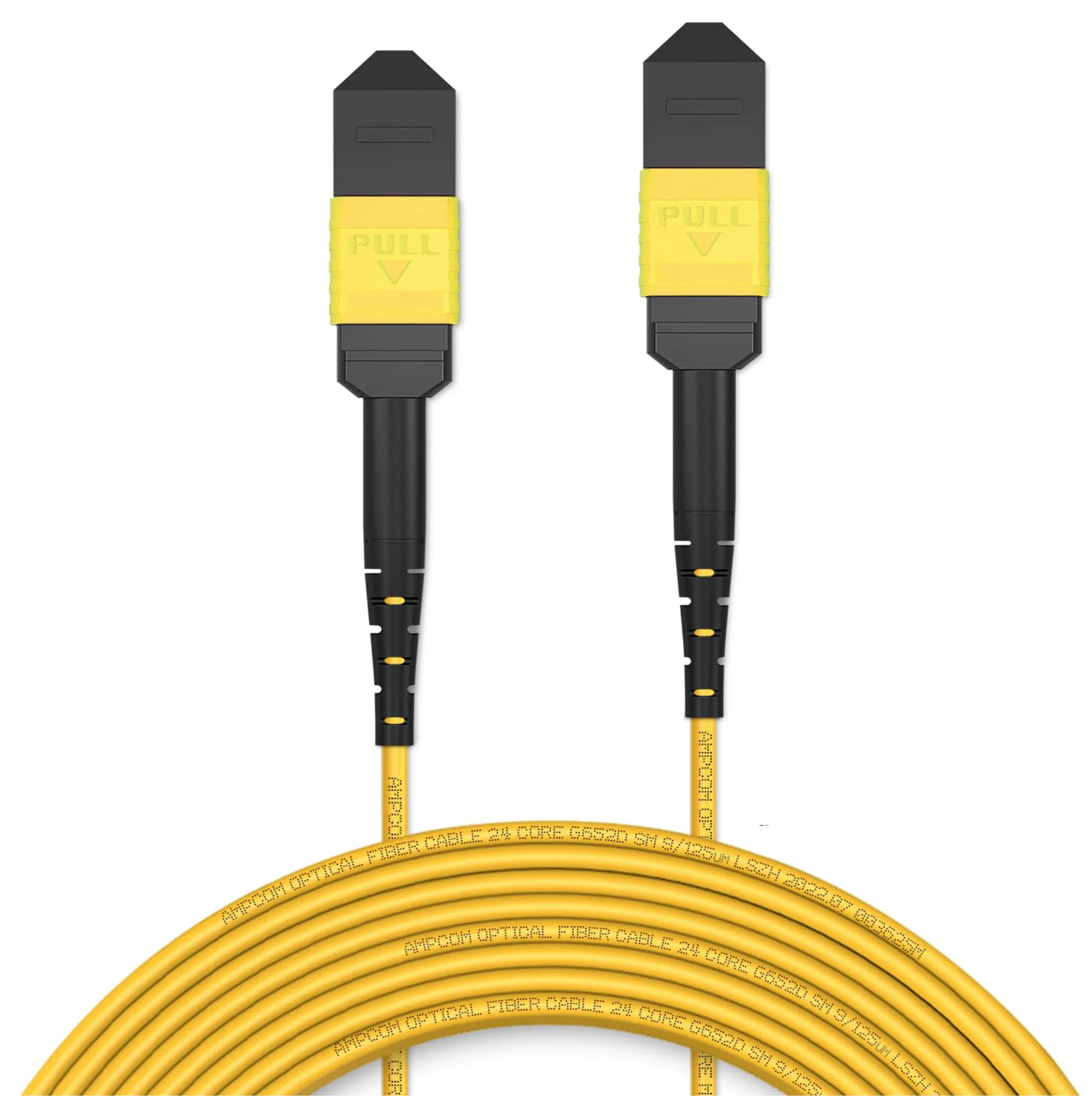 MPO to MPO Trunk Cable 9/125μm Singlemode OS2(MPO to MPO Female, Type B, LSZH/Riser, UPC, Yellow)