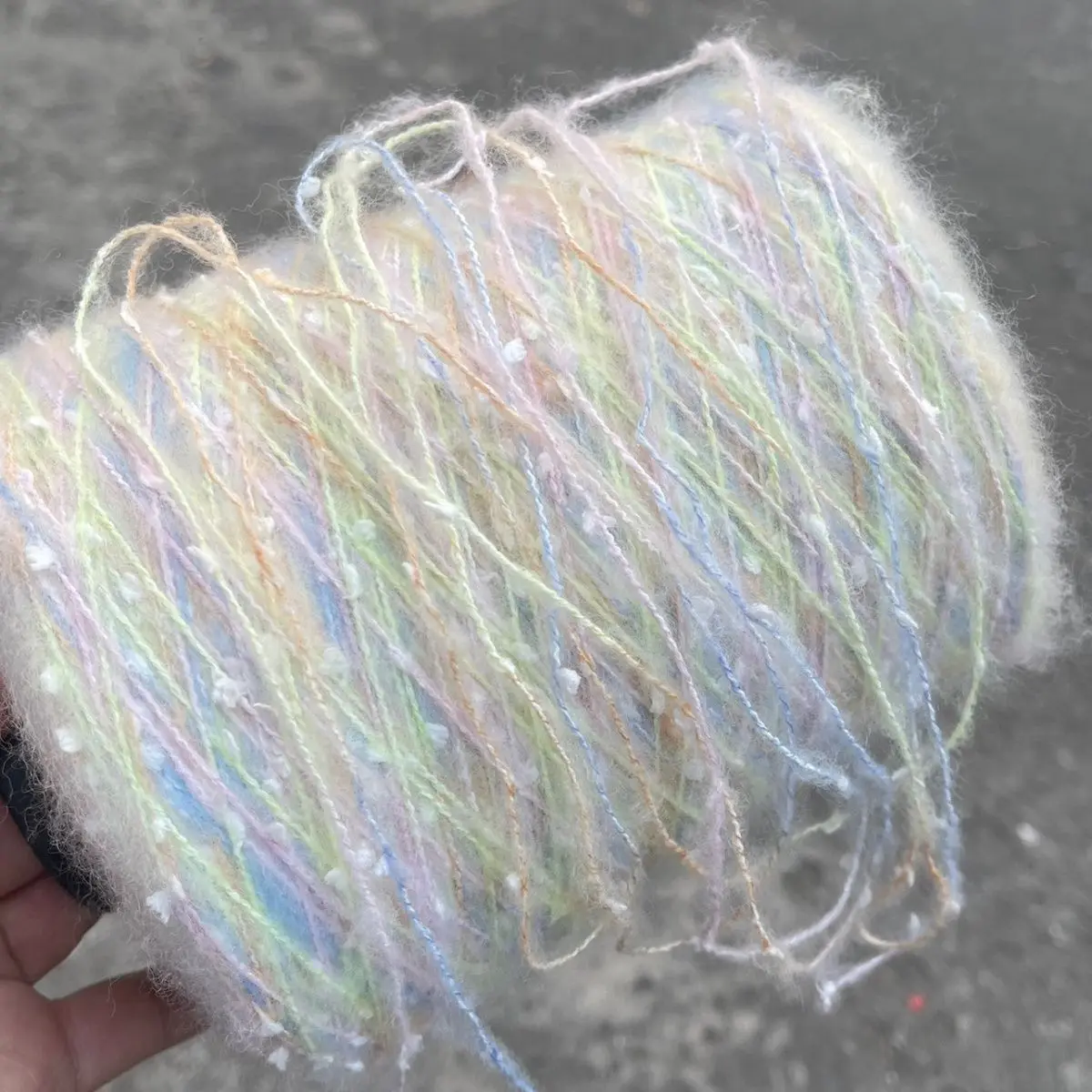 500g/Piece Starry Sky Variegated Gradient Mohair Yarn for DIY Hand Knitting Rainbow Sweaters Shawls Hats and Scarves