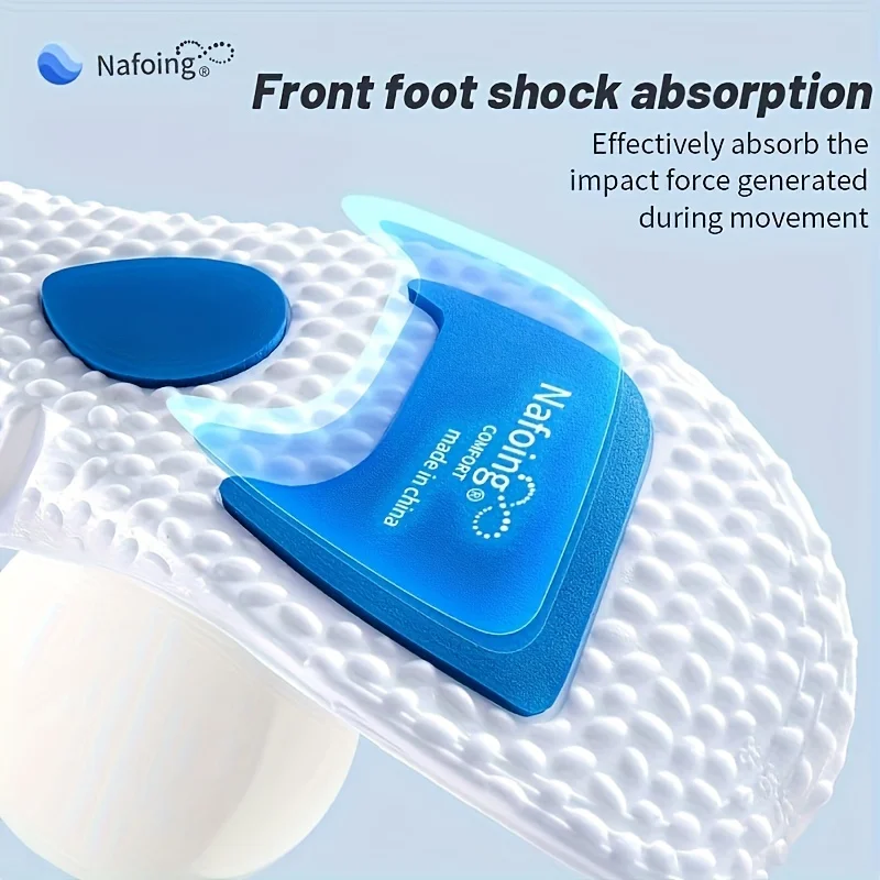 1 Pair EVA Insoles for Shoes Sole Shock Absorption Deodorant Breathable Cushion Running Insoles for Feet Man Women image 4
