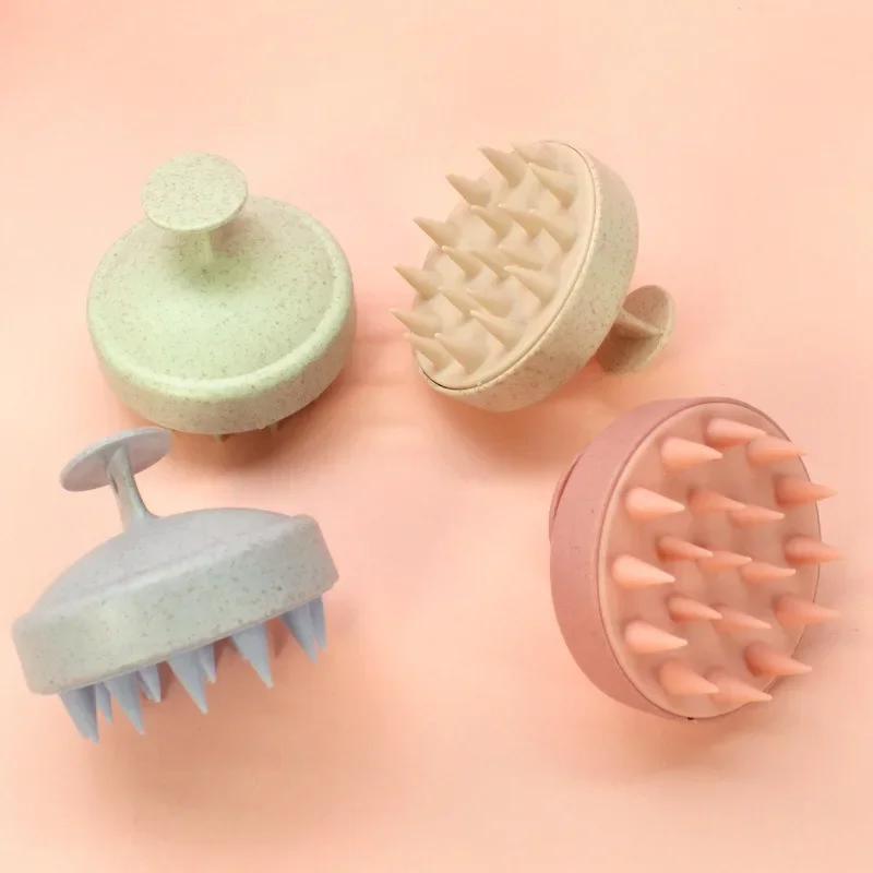 Nouveau Silicone shampooing brosse tête cuir chevelu Massage cheveux lavage peigne corps MassagTool cuir chevelu Massage peigne cheveux lavage Combe