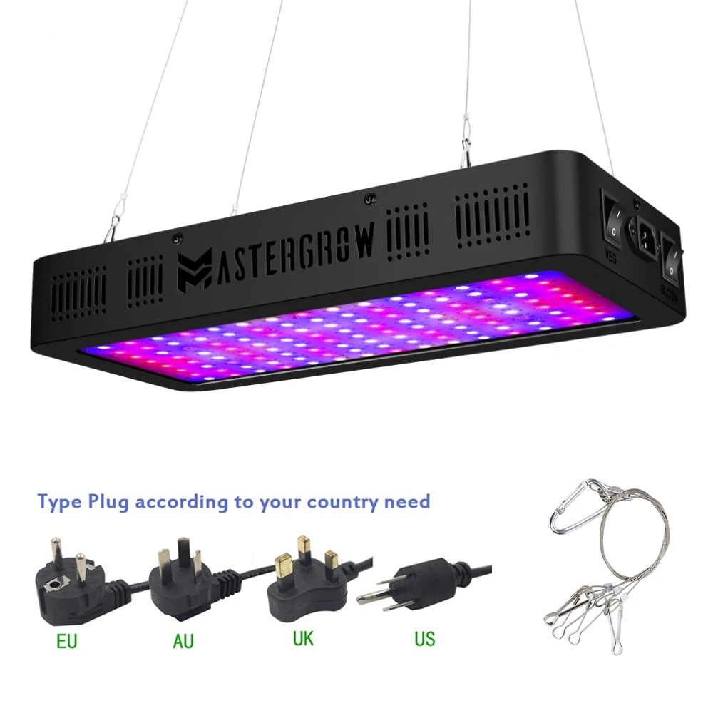 LED Grow Light 600/800/900/1000/1200/1800/2000W Volledige Spectrum Veg/Bloom 410-730nm voor Kamerplanten Bloem Kas Kweektent - afbeelding 2