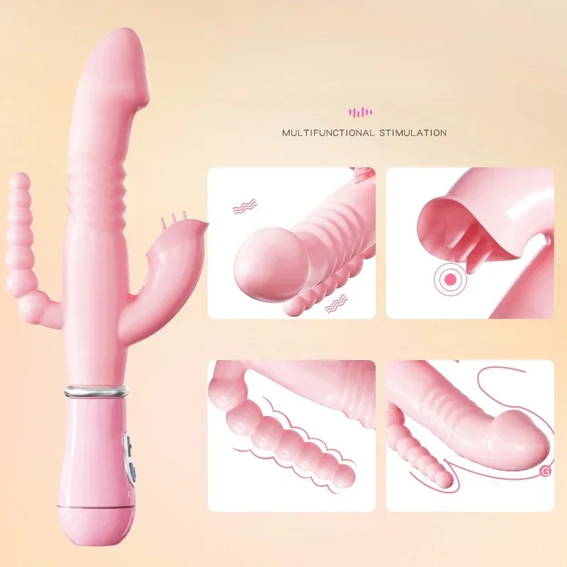 

Vibrator Tongue Licking Masturbation Device Massage Stick G-spot Into The Clitoris and Anus for Stimulation and Insertion Dildo