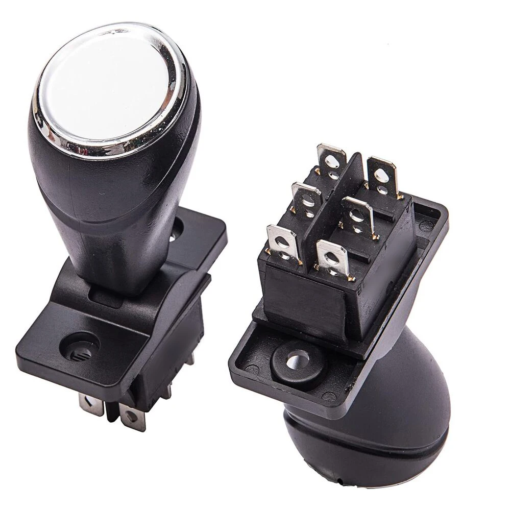 2pcs 12V Children's Bumper Car Joysticks Car Rocker Forward/Reverse Switch 360° Automatic Reset Replacement Self-reset Switch