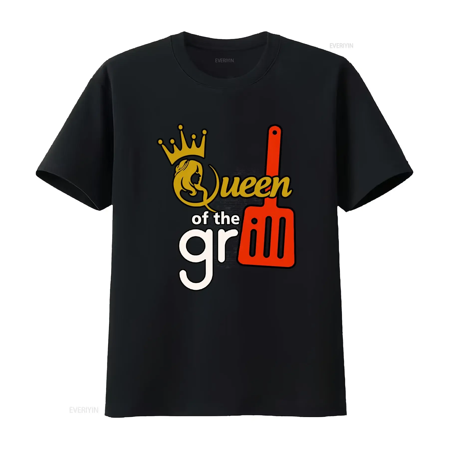 Queen of the Grill T Shirt Master Meat Smoker Pit Grilling s BBQ Chef vintage Washed Soft designer clothes homme streetwear