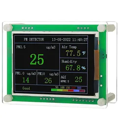 Monitor della qualità dell'aria rilevatore Pm2.5 Pm10 Pm1.0 Monitor della qualità del Gas per interni per auto, casa, ecc. (Pm1.0, Pm2.5, Pm10)