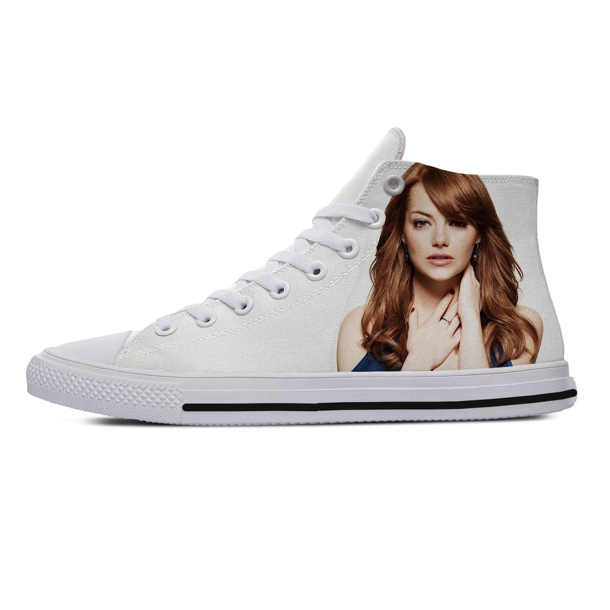 Hot Cool Latest Emma Stone Leisure Shoes Lightweight Man Woman Fashion Breathable Comfortable Canvas Shoes Latest Board Shoes
