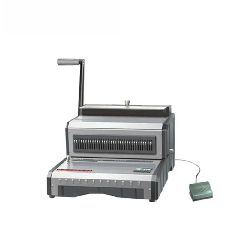 Wholesale A5 & A4 Notebook Double Wire Leather Binders Electric Automatic Double Wire O Punching Machine-Manual Power