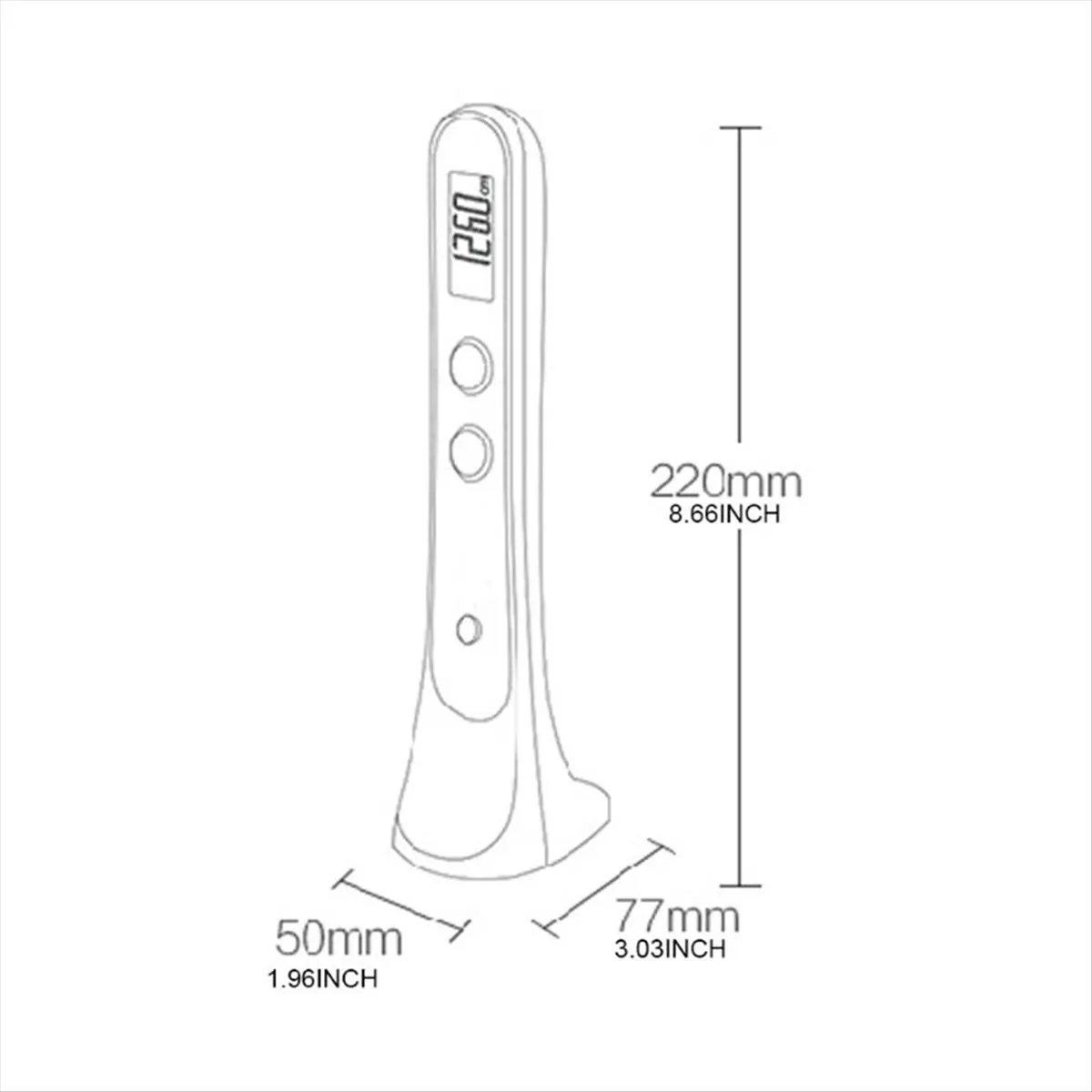 A48U Ultrasonic Height Measuring Ruler Digital Measuring Device for Adult Kids