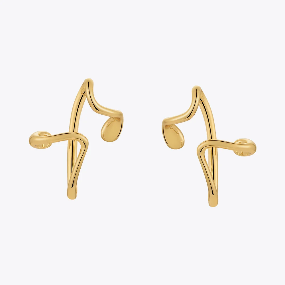 

Waterdrop Earcuff For Women Fashion Jewelry Nature Elegant Gold Color Earings Ear Cuff Birthday Droppshiping E221476