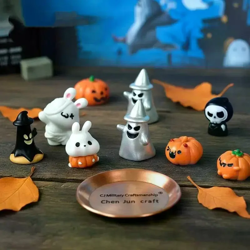Mini Halloween Cute Resin Figurines Various Cartoon Designs Fine Workmanship