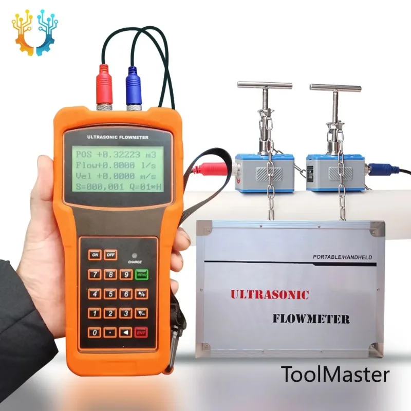 

【2026】 Portable TUF 2000 Clamp-on High Temperature 160℃ Ultrasonic Flow Water Meter For Gas Fluid Measurement Device