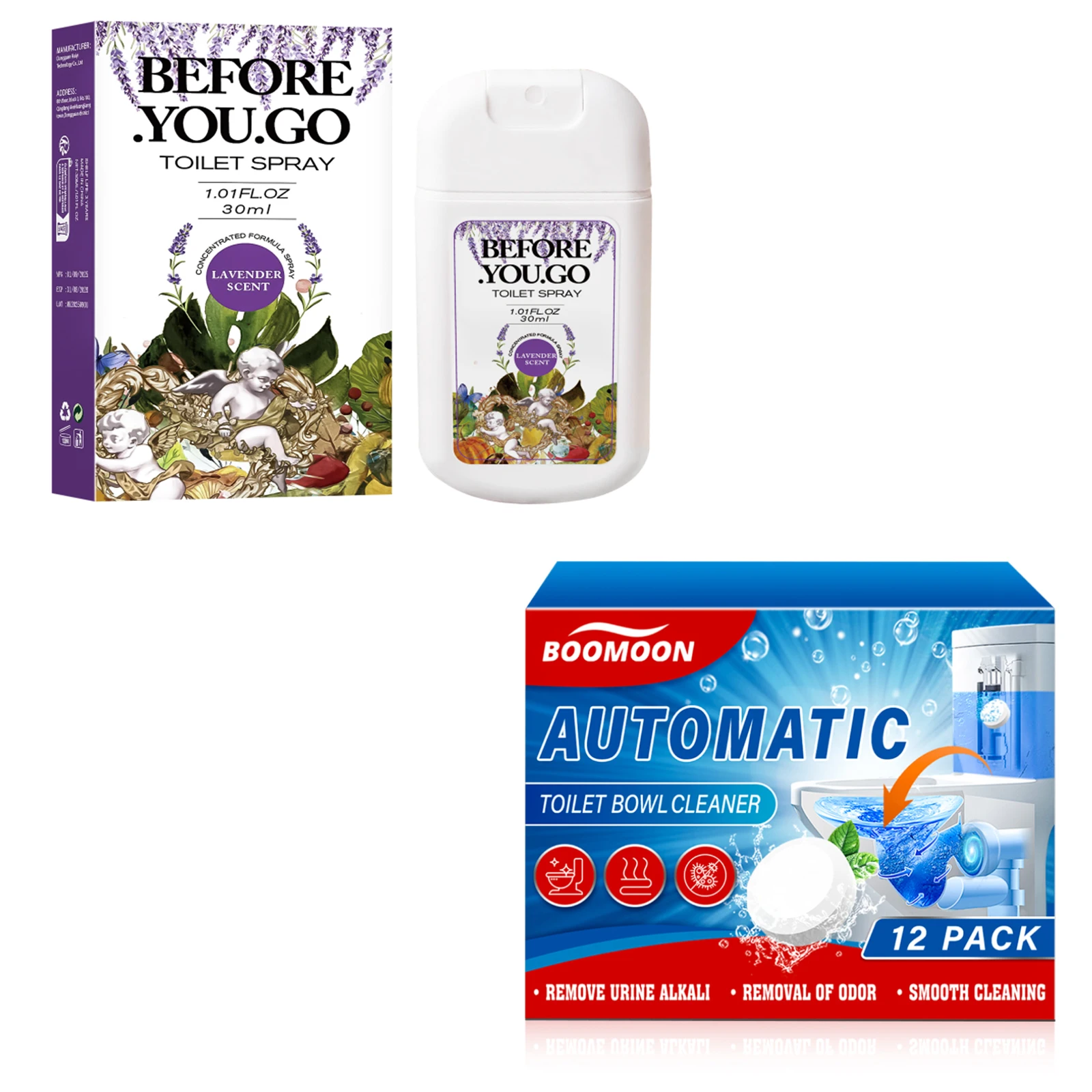 Geüpgradede All-in-One Automatische Toilet Reinigingstabletten 12-pack - Diepgaande reiniging, verwijdert direct kalkaanslag & urinegeur.
