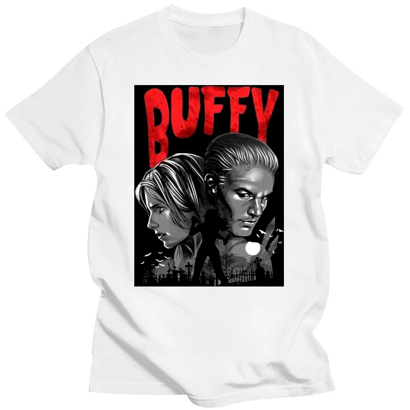 cotton T-shirt high quolity foshion cosuol print t shirt buffy men Horojuku clothing funny tshirts