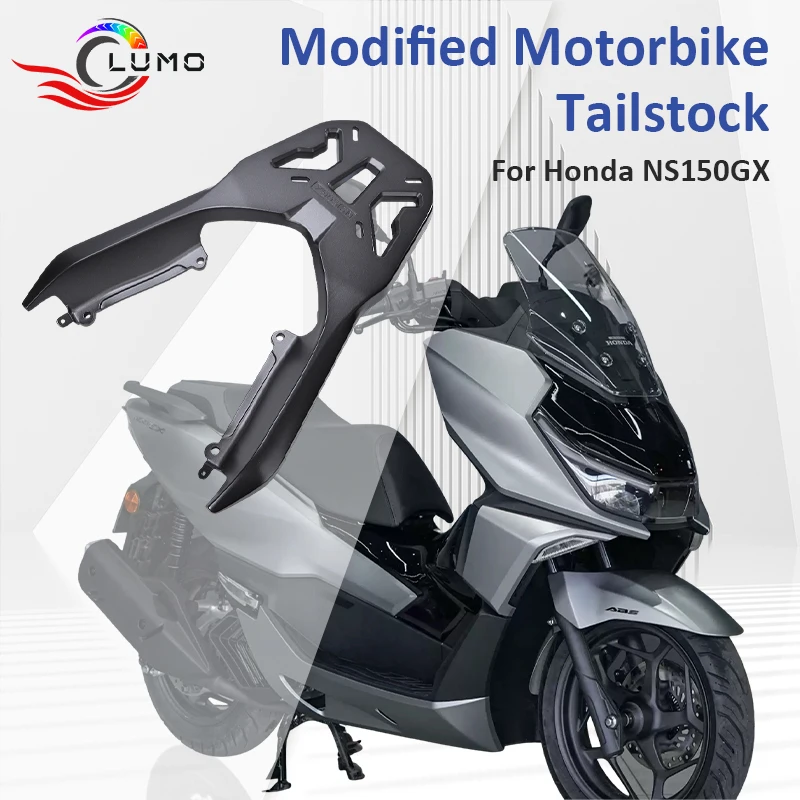 support-de-chargement-arriere-en-aluminium-de-haute-qualite-pour-honda-ns150gx-noir-mat-durable-support-arriere-de-moto-a-chargement-eleve