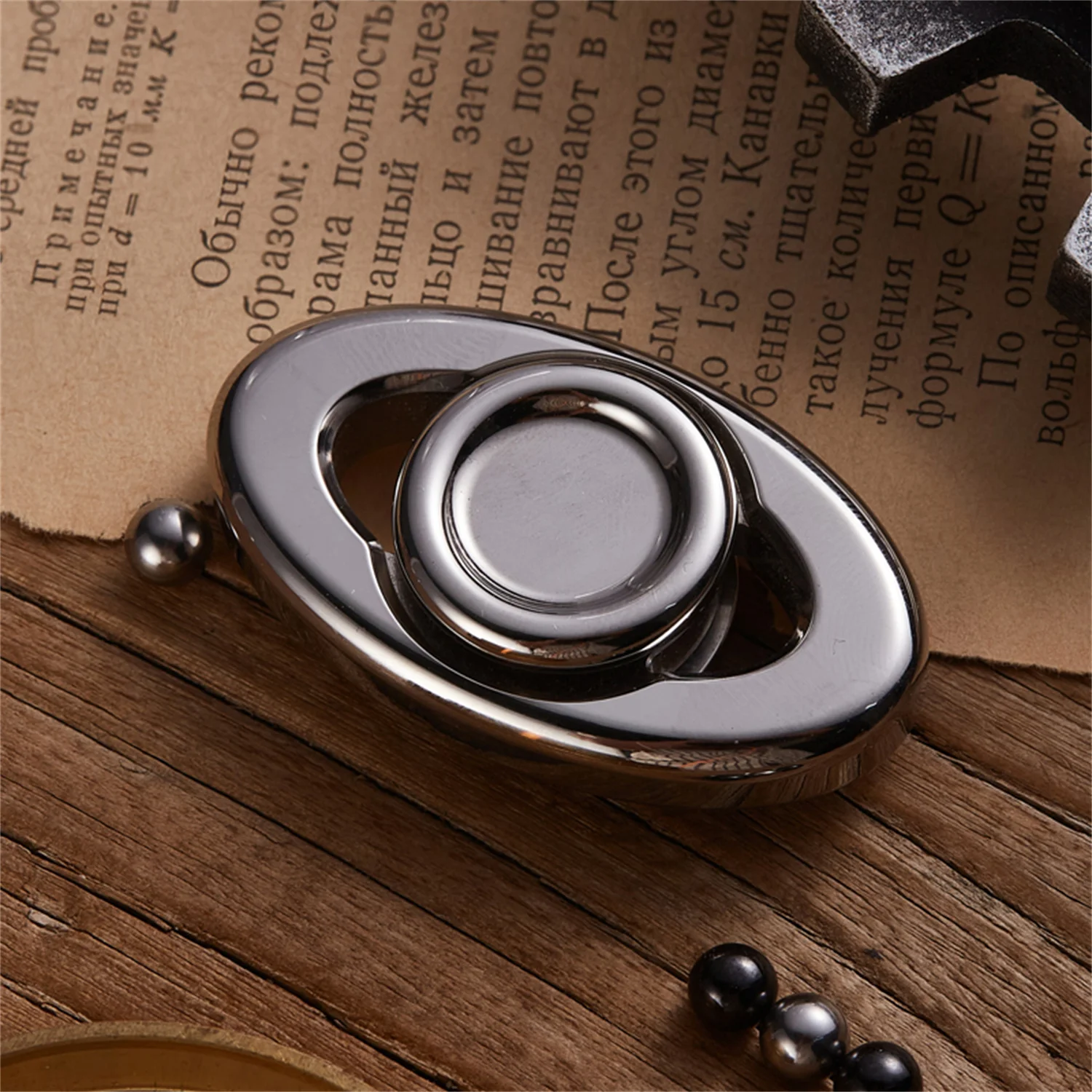 T-MAX Stainless Steel Fingertip Gyro EDC Stress Relief Toys Fidget Spinner Office Gift