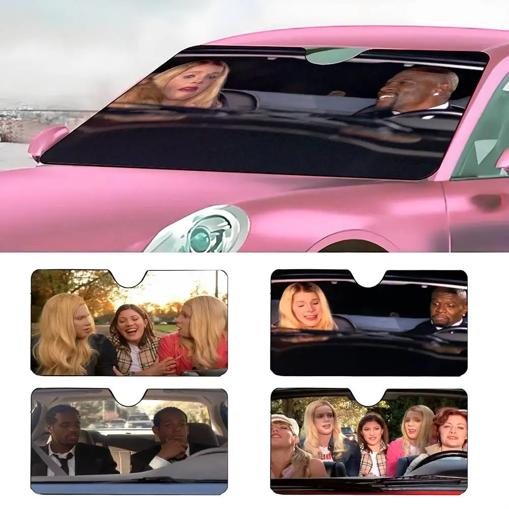 

Film W-White Chicks Car SunShade Windshield Anti-UV Protection Front Sun Shade Cooling Protector for Vehicle Interior