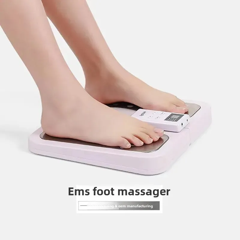 Foldable EMS Foot Massager Intelligent Pulse Heating Therapy Pad for Leg Relaxation Home Use 127