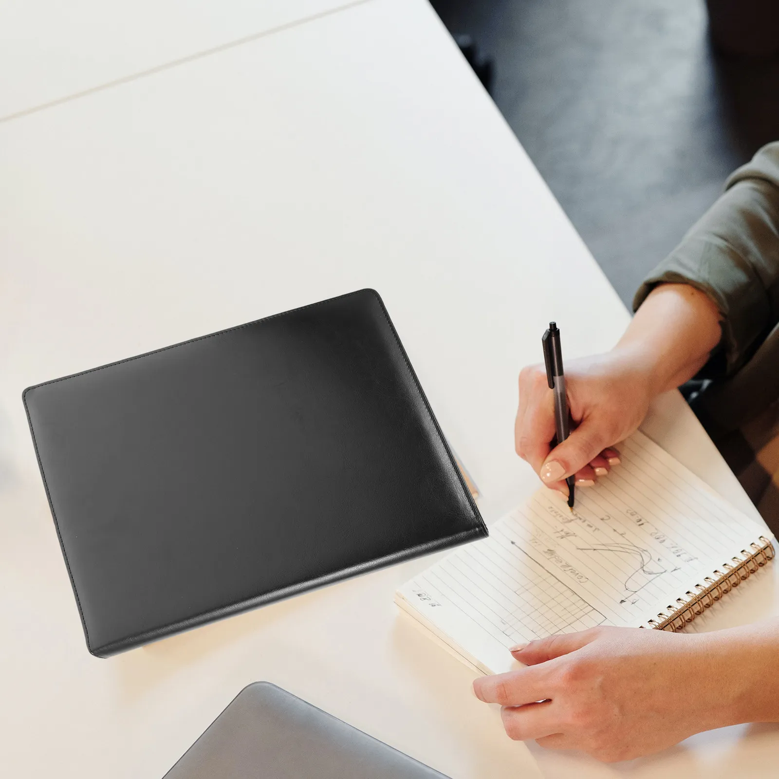 1set-portfolio-folder-pu-business-document-organizer-interview-resume-holder-office-supply-conference-folder