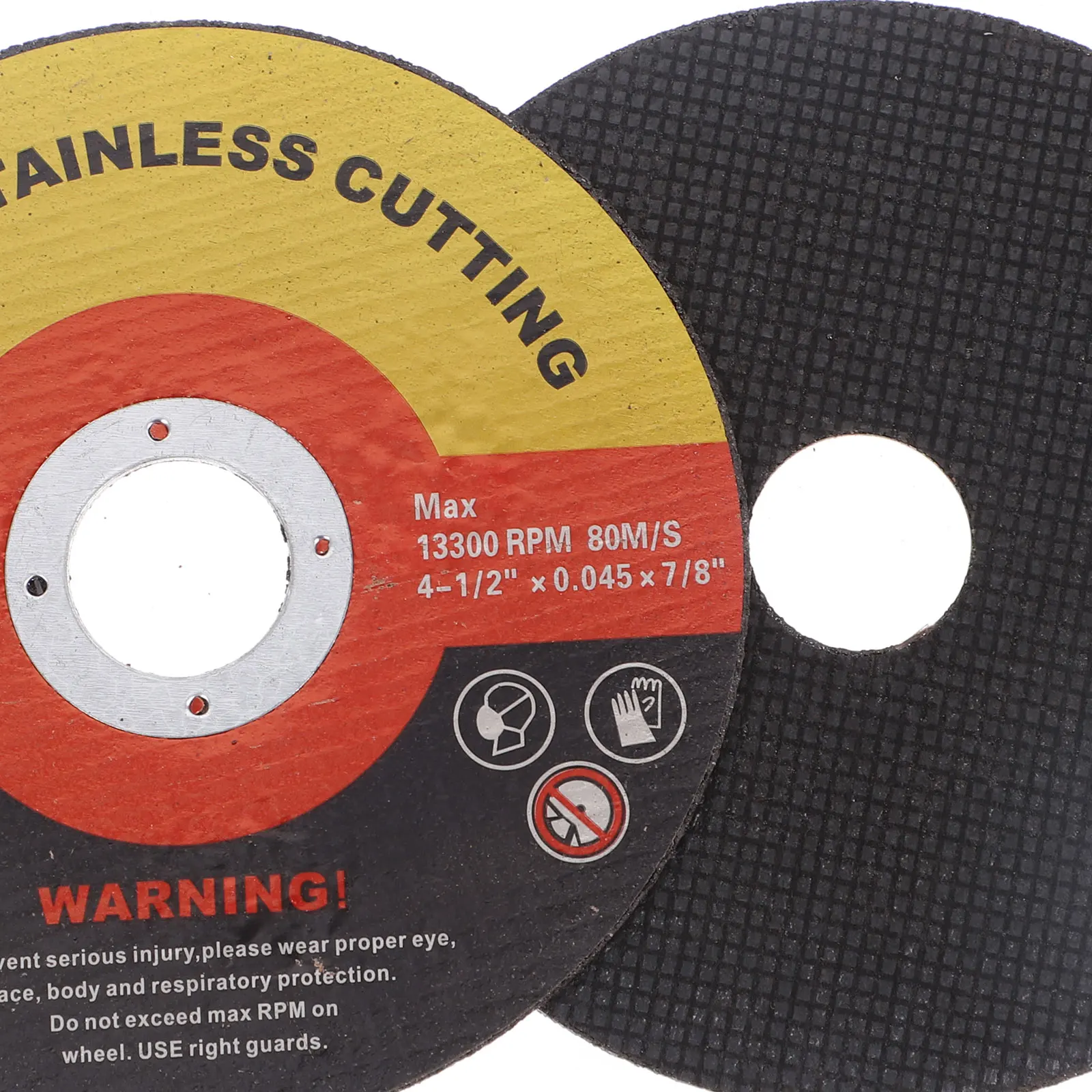 

10pcs 4 1 2 Inch Metal Cutting Wheel for Grinders Stainless Steel Disc Low Noise Long Life Heat Dissipation Cut Off Tool