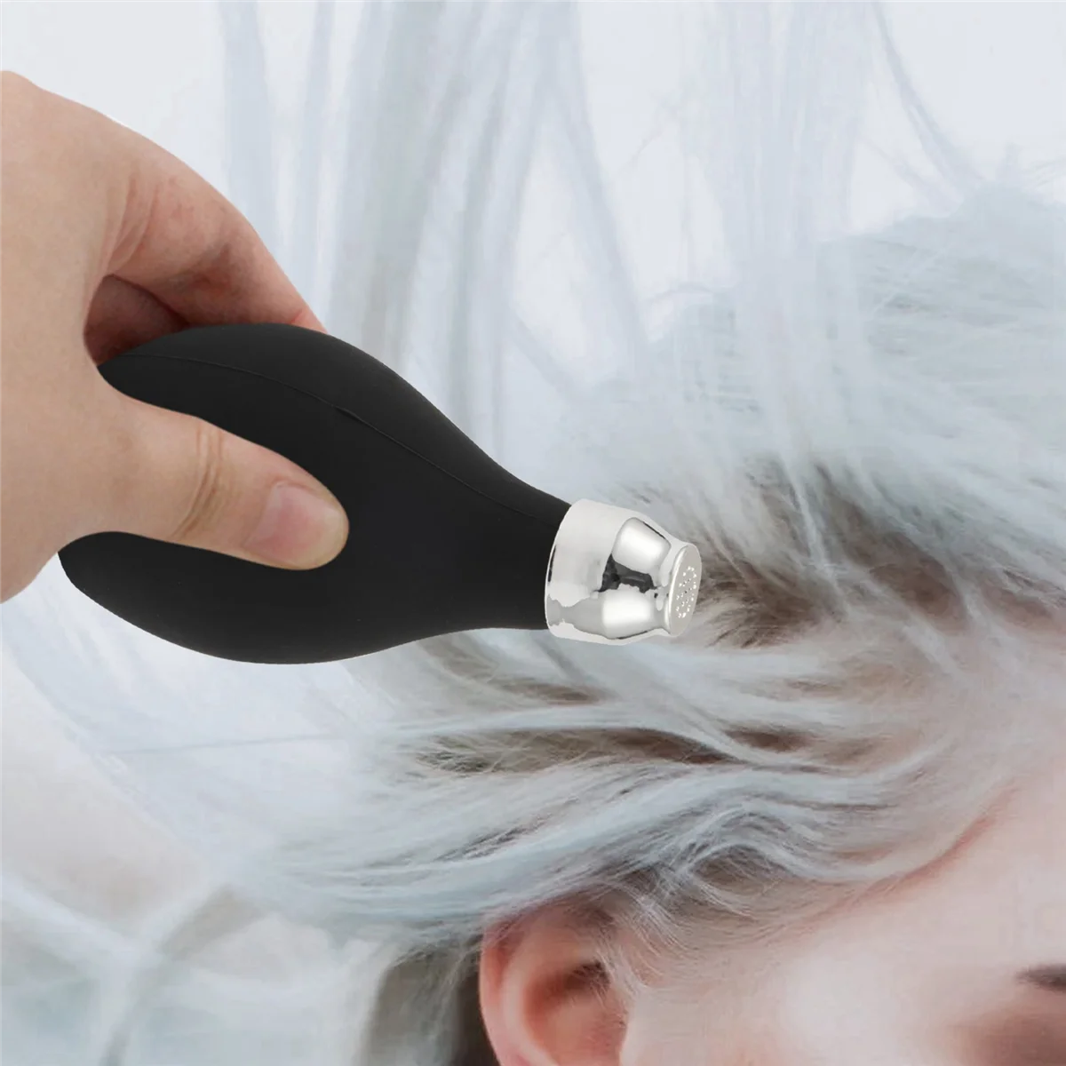 ONCE 3X Powder Bottle, Refillable Silicone Powder Dispenser Empty Powder Container for Barber, Powder Sprayer