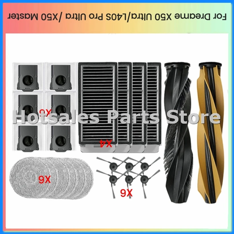 x50-ultra-complete-robot-l40s-pro-ultra-x50-master-vacuum-main-side-brush-hepa-filter-mop-dust-bag-parts-a63m用
