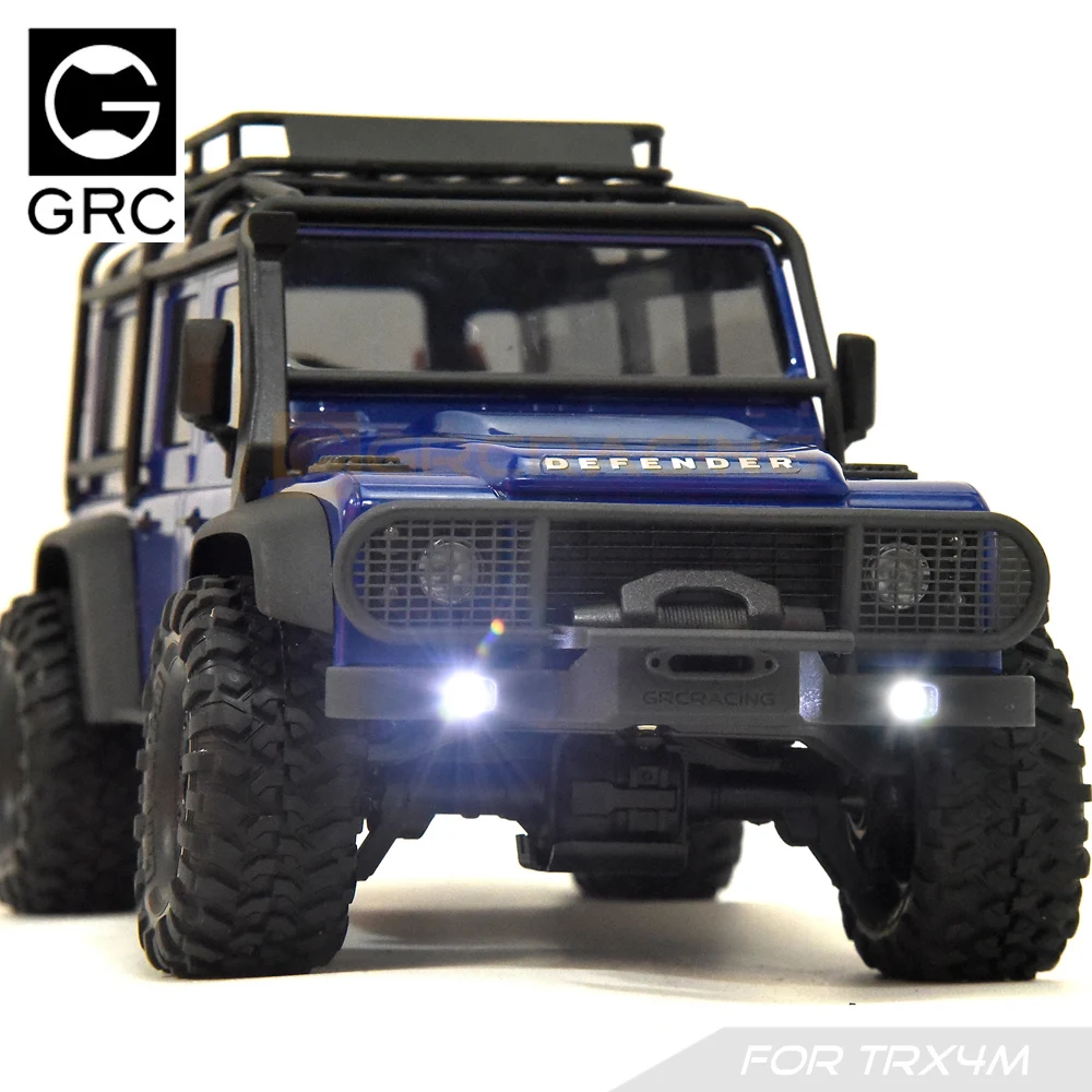 Per Trax/as Trx4-m Defender Trx4m Rc Crawler accessori per l'aggiornamento dell'auto Camel Trophy paraurti anteriore 1/18 paraurti anteriore stampa 3d