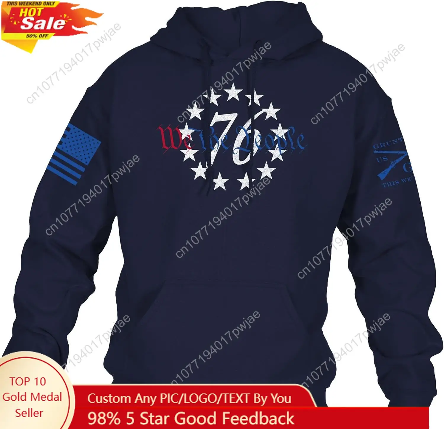 

Grunt Style 76 We The People Men's Pullover Hoodie