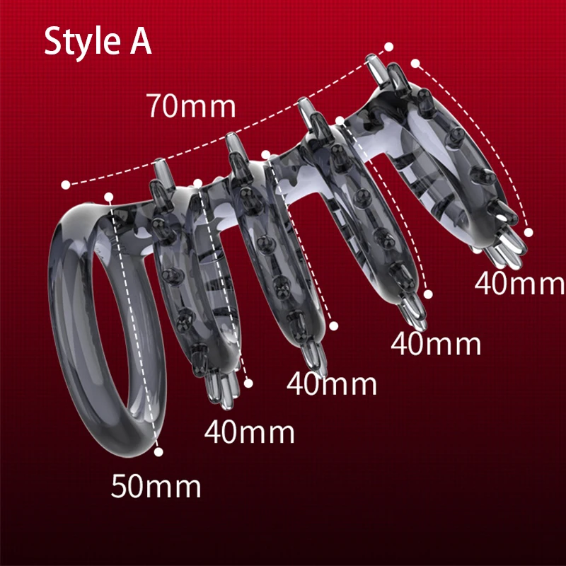 Silicone Penis Ring Adult Men Ejaculation Delay Dick Cock Enlargement Durable Sex Toys For Male Sex Ring Stimulating Vagina