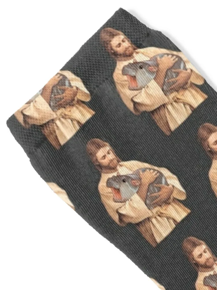 Jesus Christus hält MooDeng Socken Luxus Herren Radsport kurze Herrensocken Luxusmarke Damen