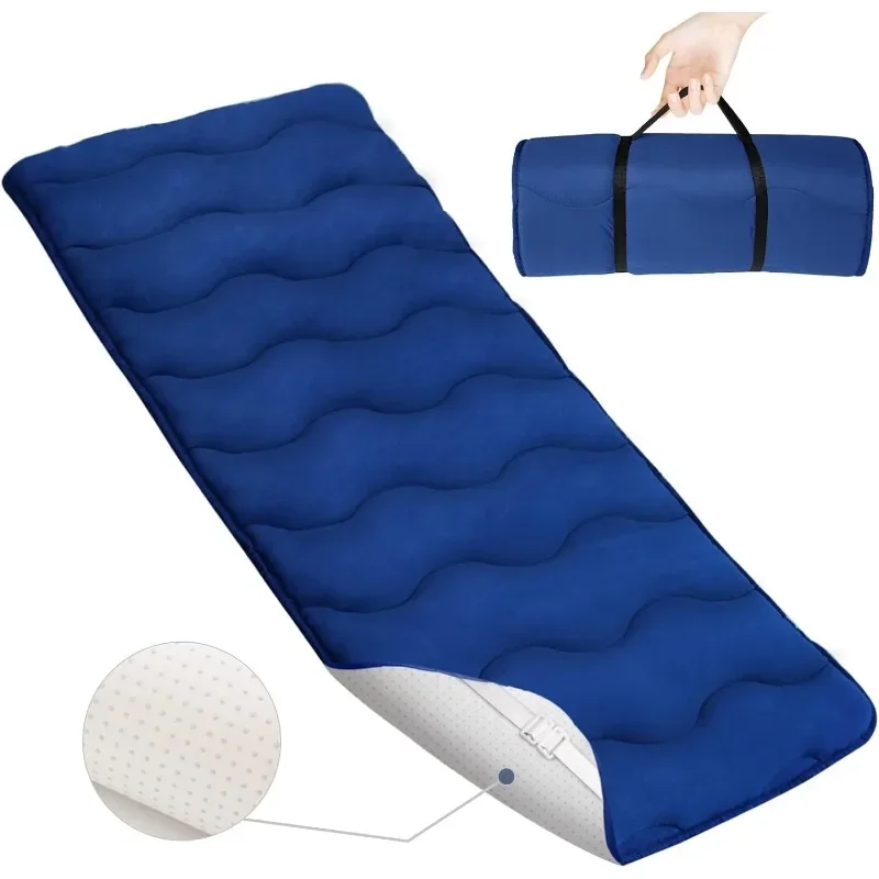 

Cot Mattress Pad, 30"x75" Quilted Foam Camping Cot Mattress Topper with Anti-Slip Bottom, Breathable & Comfortable Cot Pads
