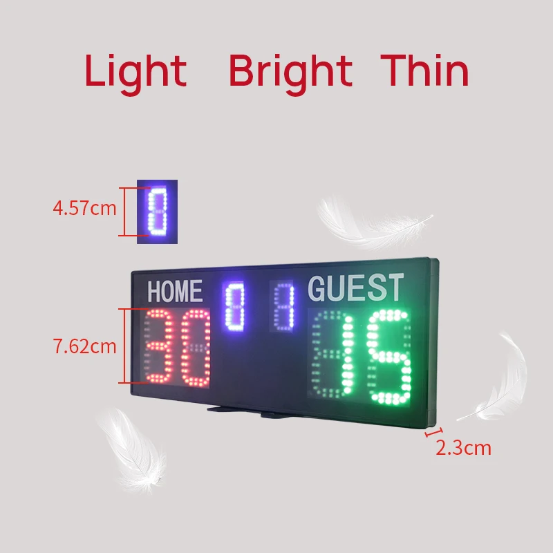 GAN XIN LED Digital Electronic Scorer  Multi-function Countdown Timer Digital Football Scoreboard