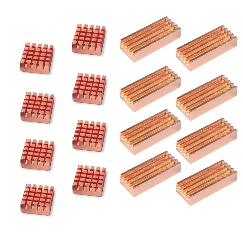 

8pcs New Disipador Copper Heat Sink Memory Cooler for computer cpu accessories