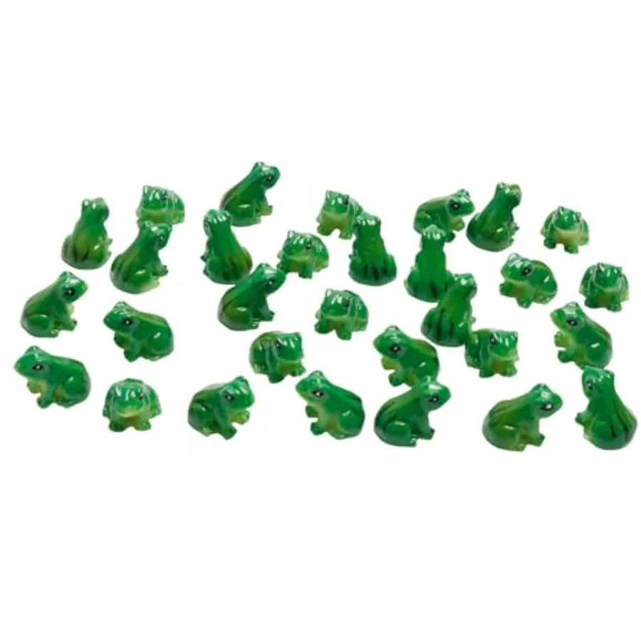 

30 Pcs Resin Mini Frogs Frog Miniature Figurines Animals Model Fairy Garden Miniature Moss Landscape DIY Terrarium Crafts Ornam