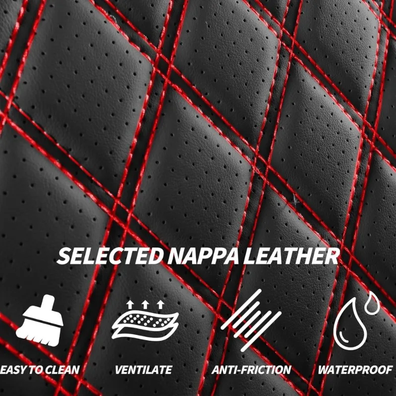 럭셔리 가죽 자동차 시트 커버 맞춤형 RAM 1500 2500 3500 2002-2024 크루 쿼드 레귤러 캡 모델용 시트 쿠션 포함