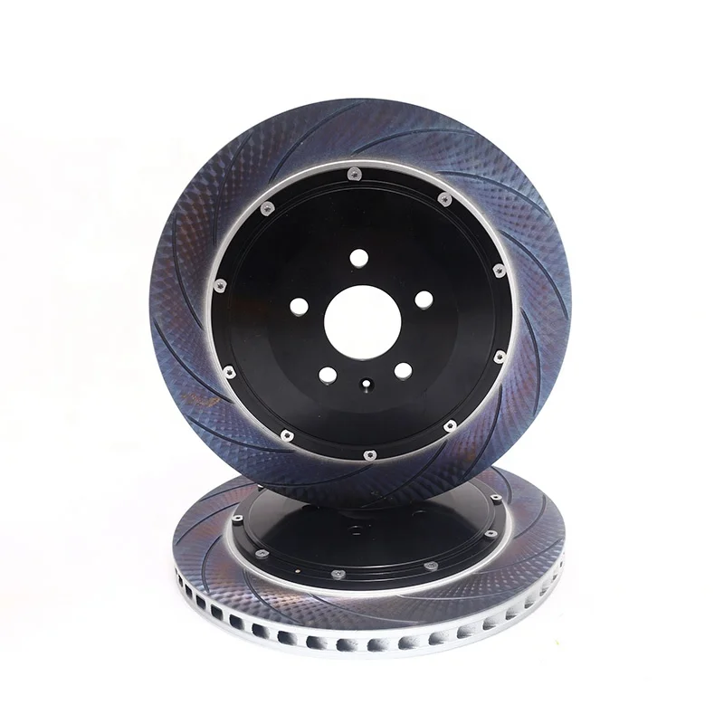 

2 Piece Big Rotor Upgrade Caliper Auto Racing Fully Floating Brake Disc Universal Disc