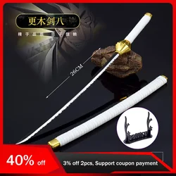 26cm/10.24 Anime Peripherals Weapons Model Zaraki Kenpachi Katana Toy Sword Cos Prop Metal Ornaments Crafts Boy Gift Collections