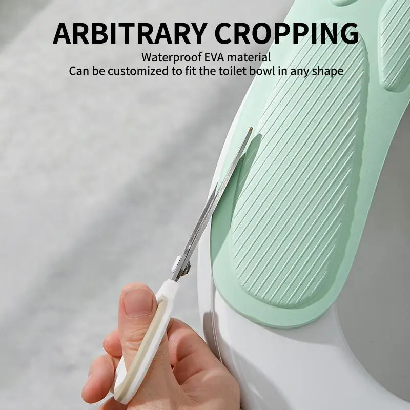 Warm Reusable Toilet Seat Cover 2Pcs Set Bathroom Mat Soft Washable Toilet Sticker for Elderly Care