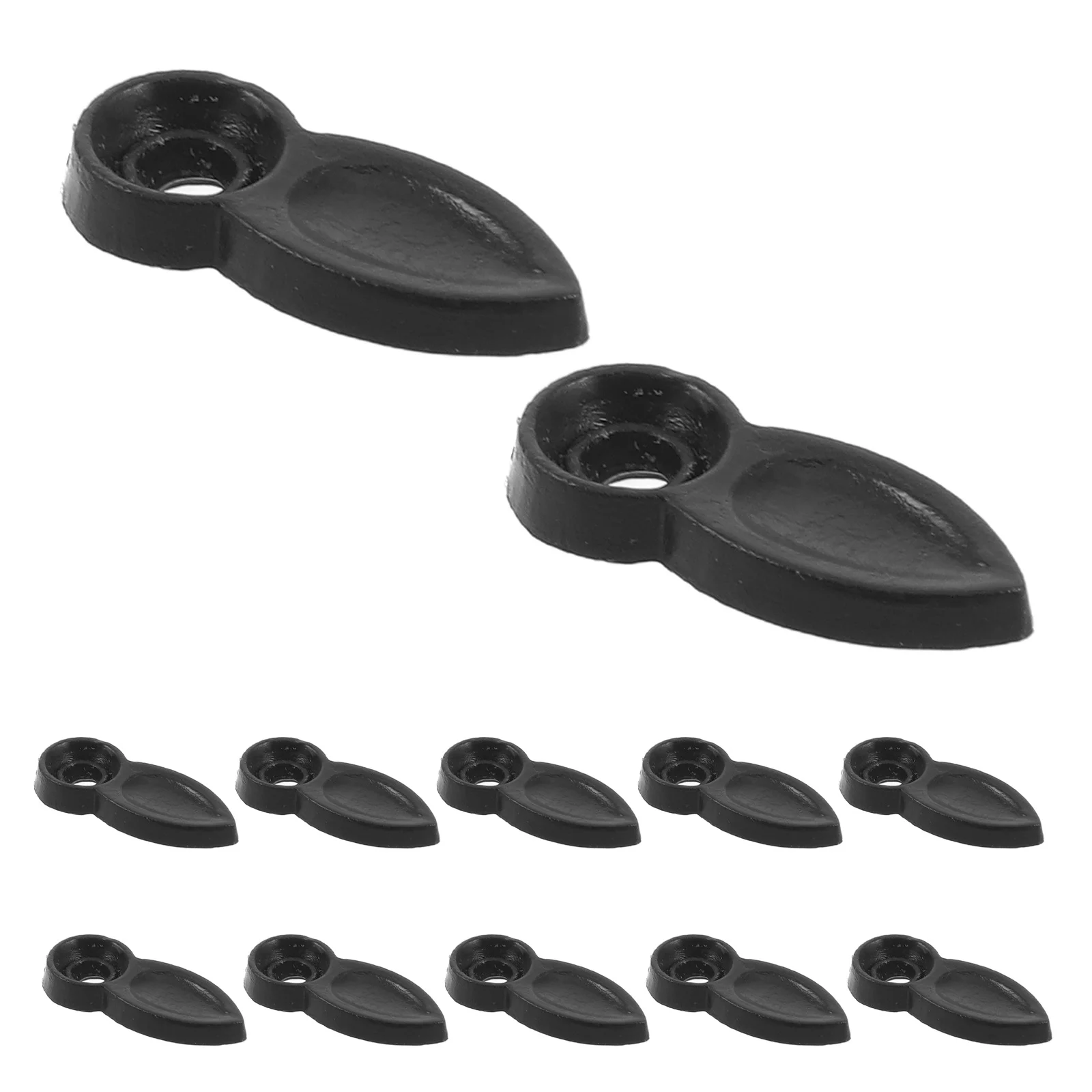 

500pcs Black Picture Backing Clips Flat Plastic Turn Button Buckle For Diy Photo Fixing Hardware Compatible With Standard Frames