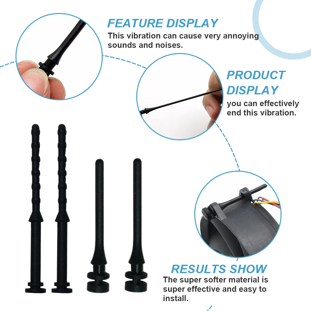 24 Stück Lüfter, stoßdämpfende Gummisägel, antiseismische Schrauben, Computergehäuse, Kühler, Anti-Lärm, stoßfestes Silikon-Chassis
