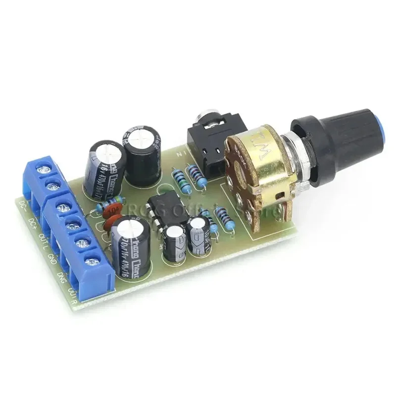 TDA2822 TDA2822M Amplifier Board DC 1.8-12V 2.0 Channel Stereo Mini AUX Audio Amplifier Module AMP with 50K Ohm Potentiometer