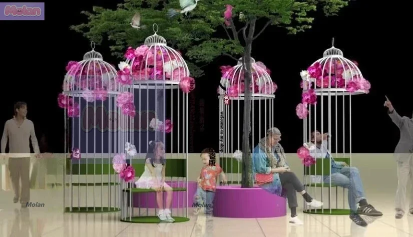 

Home accessories wrought iron birdcage chair, garden balcony wrought iron chair, leisure chair combination