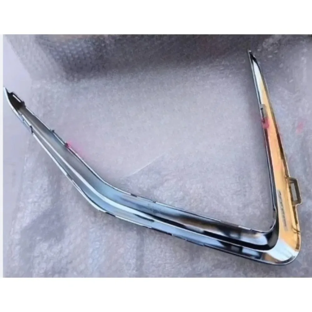 For Buick Envision Plus 2022 Auto Front Bumper Bar Fog Light Frame Bright Strips Chrome Decorative Strip Cover Plate Left Right