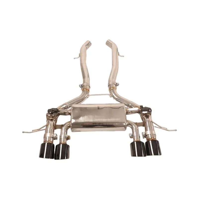 High-performance with Valve Catback Exhaust Pipe for M2 G87 3.0T Stainless Steel Exhaust System Muffler with Four Black Tips