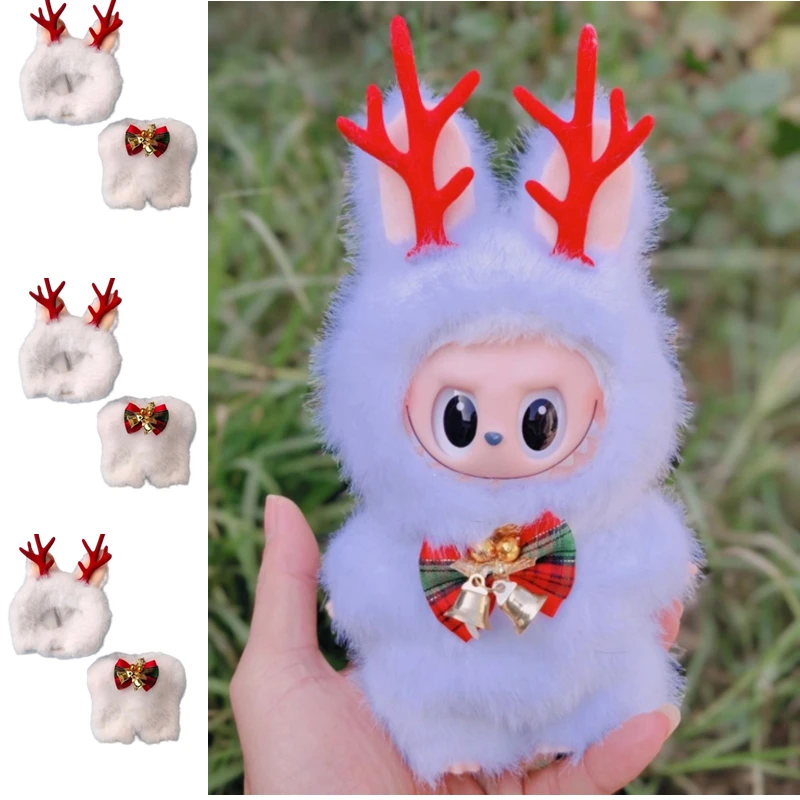 

Christmas Decoration 17cm Labubu Doll Clothing Suitable for V1 V2 V3 Labubu Creative Dress Up Clothing DIY Clothing Accessories