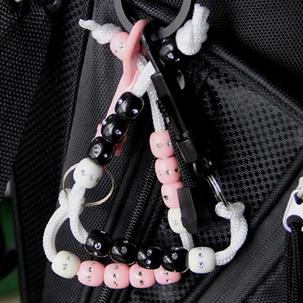 Golf Score Counter with Carabiner Golf Beads Score Counter with Clip Stroke Count Keeper for Referee Caddy Putting Score Tracker