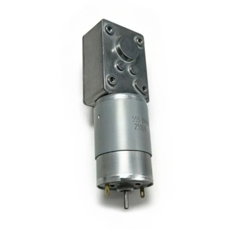 Worm Gear Worm Permanent Magnet DC Speed Reduction Motor A58-555, Capable of Forward and Reverse Rotation and Self-locking
