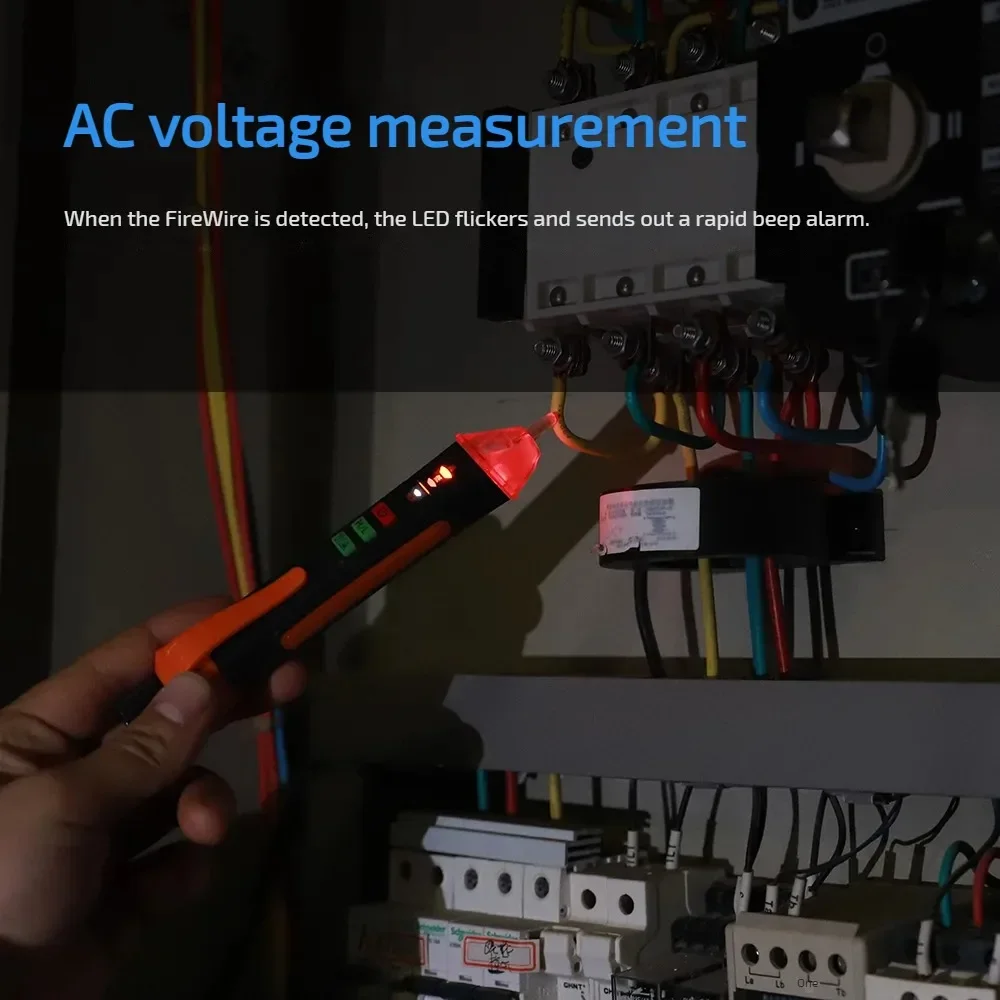 Spannungsdetektor, intelligenter berührungsloser Spannungsprüfer, Stiftmessgerät, 12–1000 V, Strom, elektrischer Sensor, Teststift, Spannungsanzeige