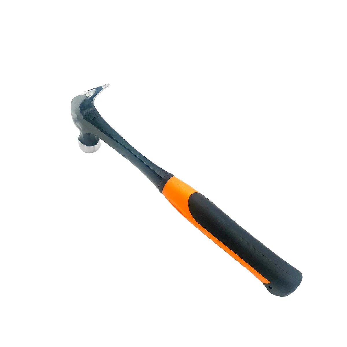 High Quality Drop Forged High Carbon Steel C45 Anti-vibe Grip Handle All Steel Joint One Piece Claw Hammer 16 oz