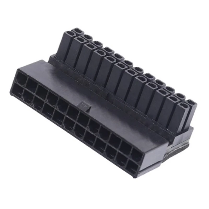 1Pc ATX 24Pin 90 Degree Adapter Motherboard Power Connector Modular Cable.